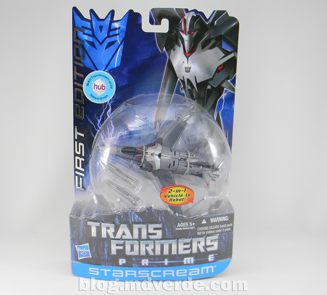 Transformers Starscream Deluxe - Prime First Edition - caja