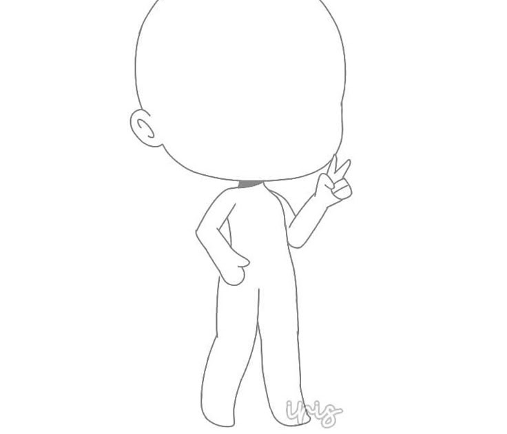 Gacha Body Base Boy - Okiru Wallpaper