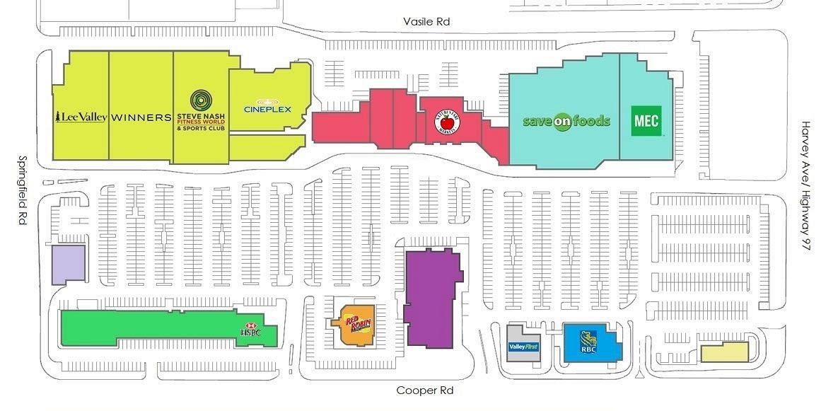 Orchard Park Mall Map