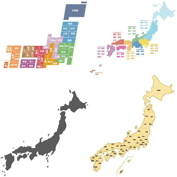 子供向けぬりえ 最新のhdおしゃれ かっこいい 日本 地図 イラスト