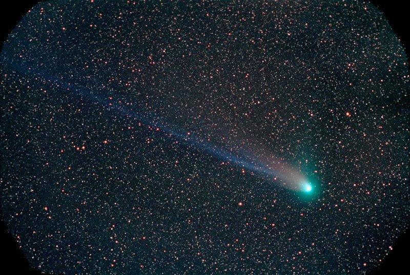 Comet NEAT and its colorful tail on May 8th.Click for larger image.