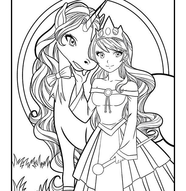 Fairy And Unicorn Coloring Pages Pdf - You can download fairy and