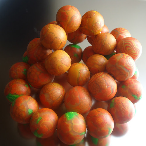 orange beads