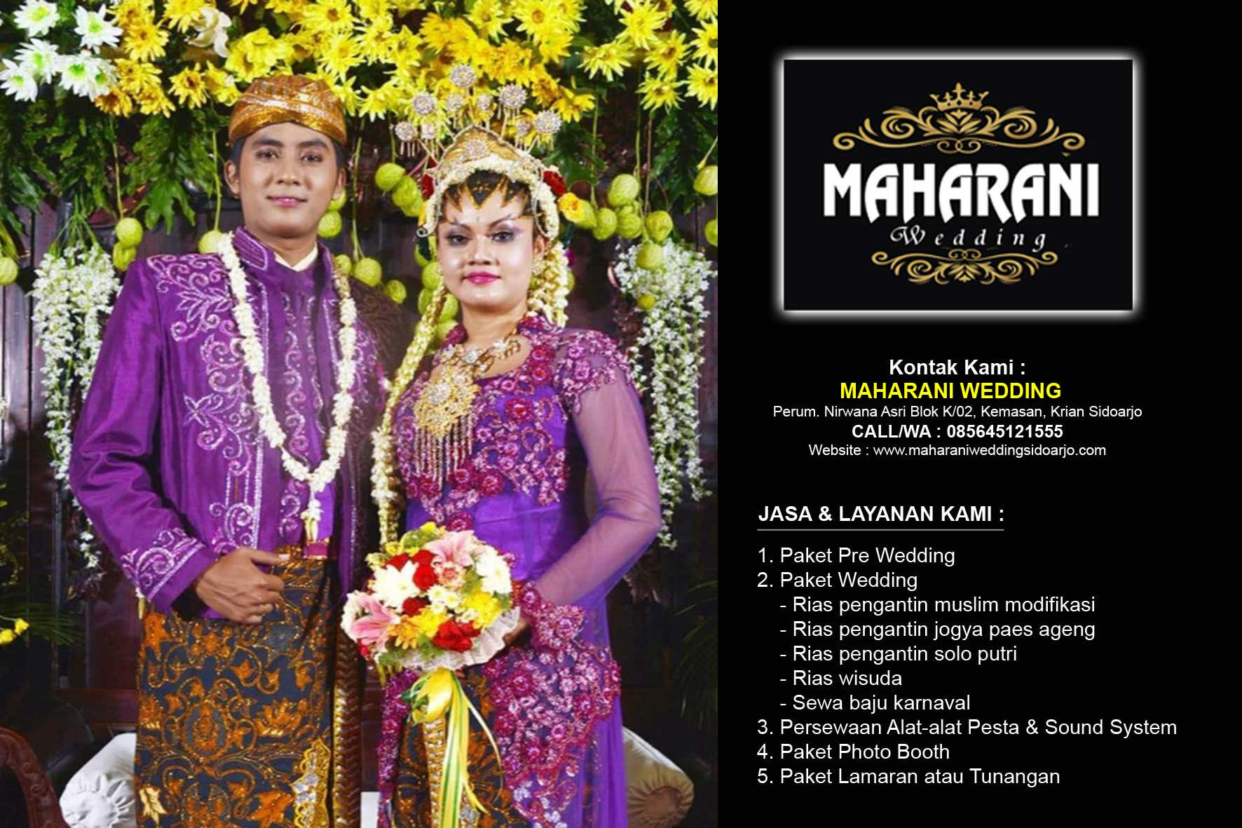MAHARANI WEDDING MURAH SIDOARJO  085645121555 WA 