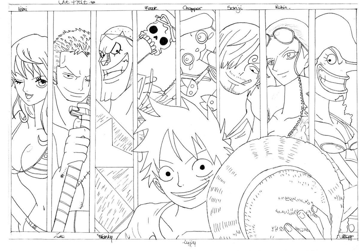Frais Coloriage One Piece Luffy 2 Ans Plus Tard A Imprimer Des