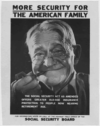 A poster for the expansion of the Social Security Act
