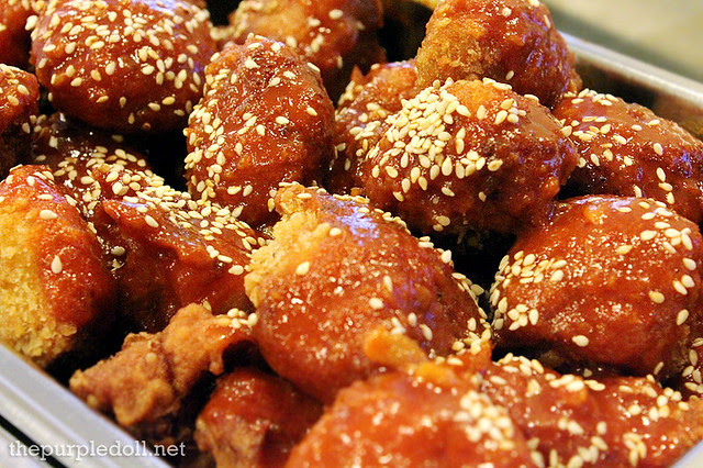 Korean Potato Balls with Sesame Seeds