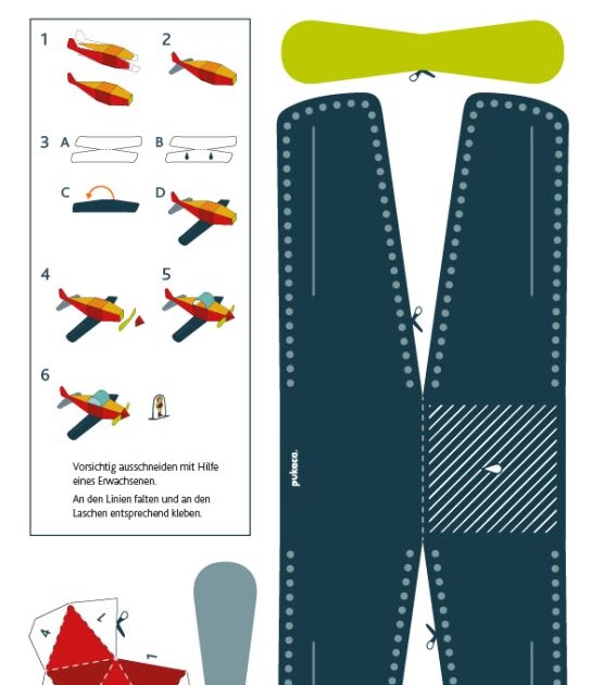 Bastelbogen Flugzeuge Zum Ausschneiden Il18 - Flugzeuge - Yuki Arum
