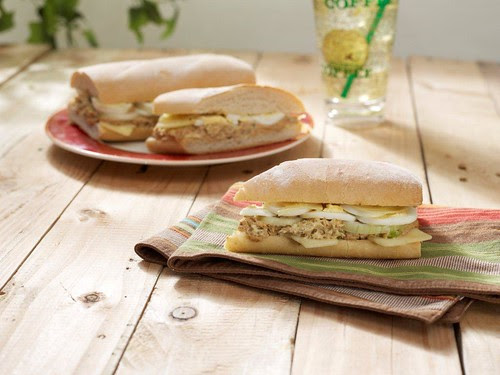 Classic Tuna Dill on Ciabatta Bread