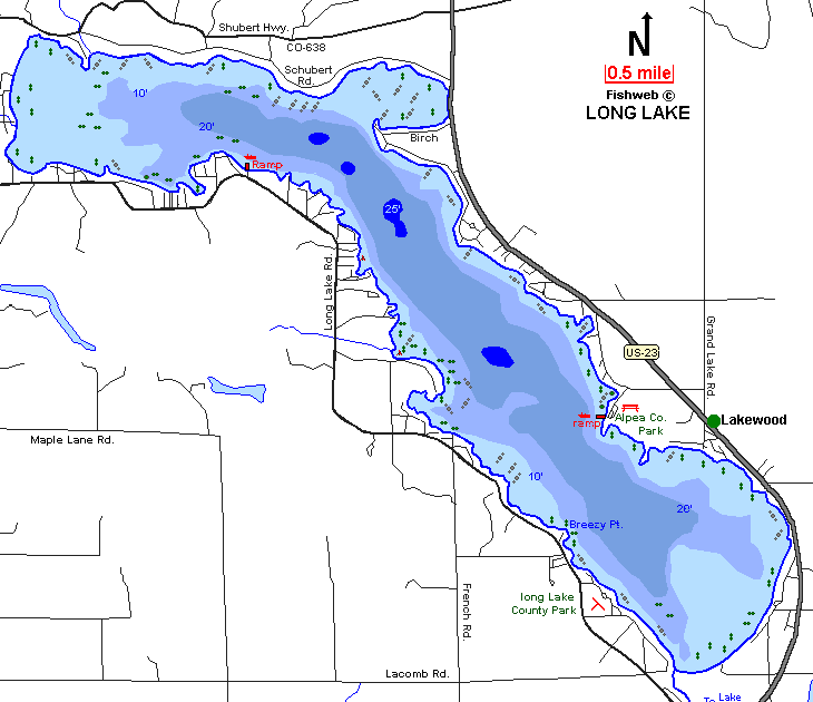 Map Of Michigan Inland Lakes - Maping Resources