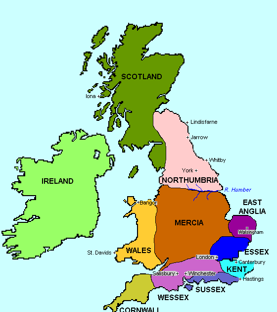 map of england before 1066
