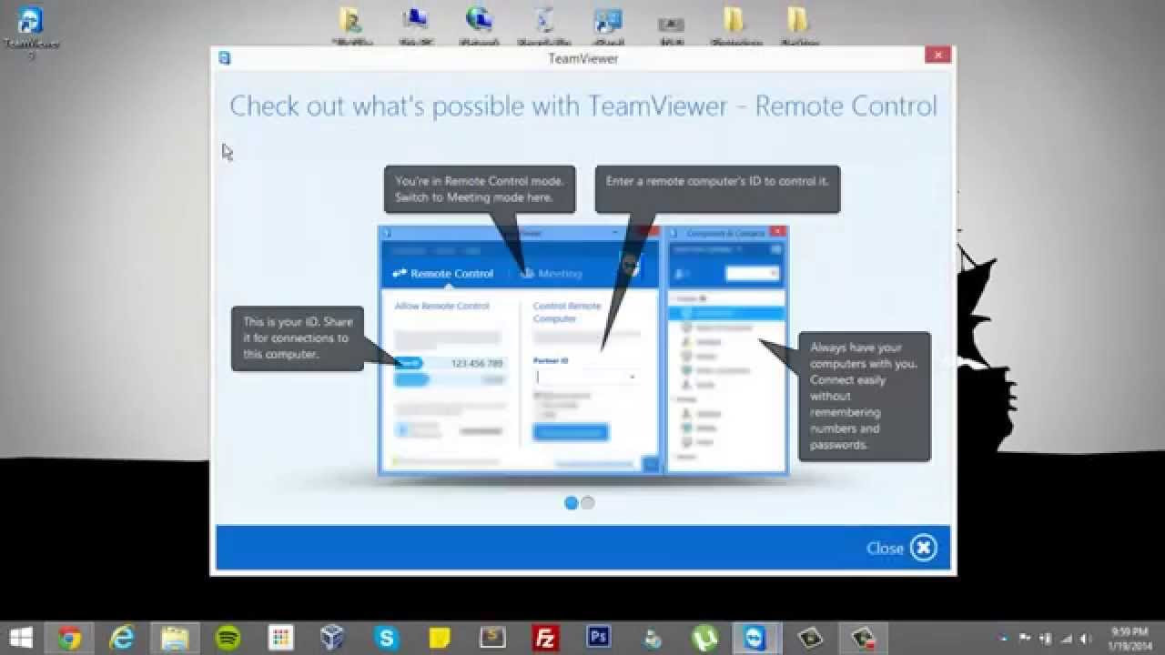 how can i download teamviewer 9 for free