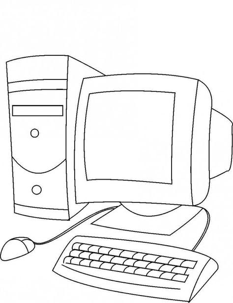 Mydiary: Partes De La Computadora En Dibujos Para Colorear