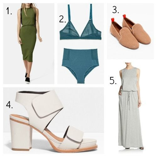 Topshop Dress - The Nude Label Lingerie - Clare Vivier Loafers - And Other Stories Sandals - A.L.C. Dress