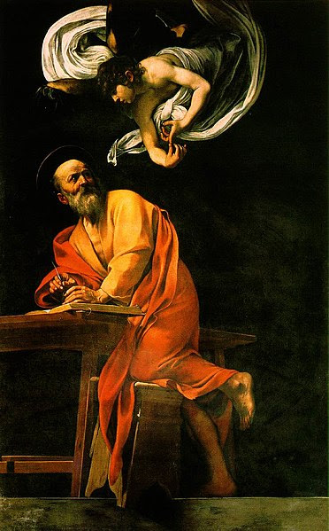 Ficheiro:The Inspiration of Saint Matthew by Caravaggio.jpg
