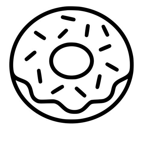 Preschool Donut Coloring Page | Coloring Page Blog