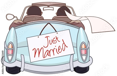 Malvorlage Just Married Auto Vorlage Zum Ausdrucken / Druckvorlage Just
