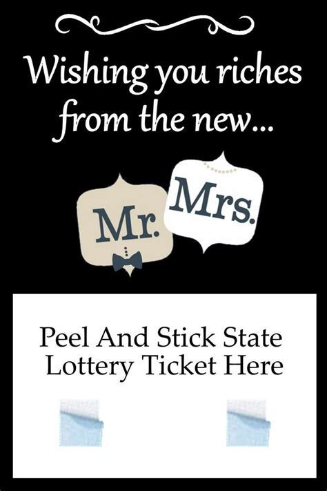 Mr. and Mrs.Wedding Lottery Ticket Holder Favor Wedding Mr. and Mrs.Wedding Lottery Ticket Holder Favor Wedding