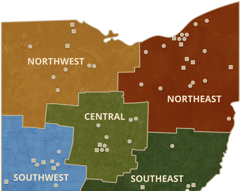 Map Of Ohio Colleges Zip Code Map