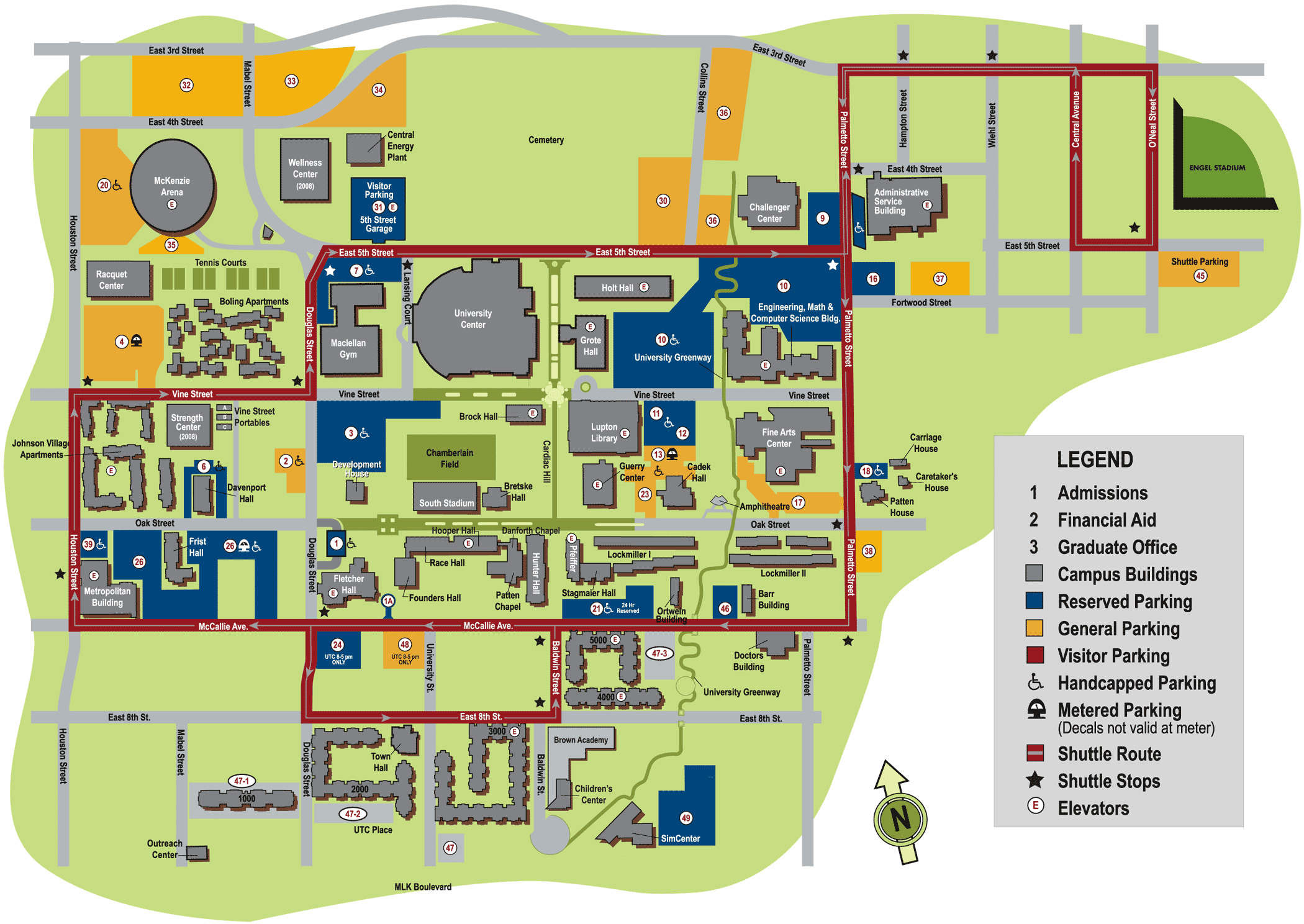 Tennessee Tech Map