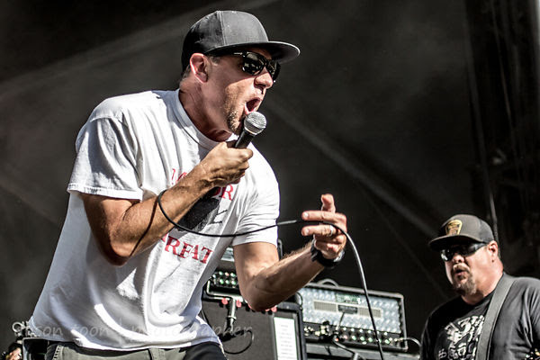 Jim Lindberg and Fletcher Dragge of Pennywise, Aftershock 2014