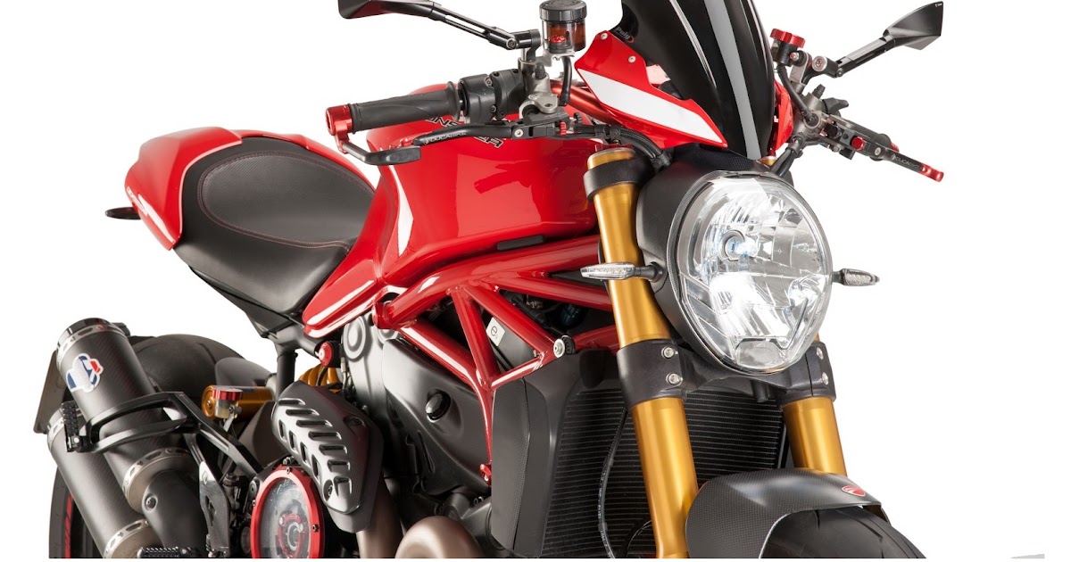 Motorcycle Windshield WindScreen W / Bracket For Ducati 
