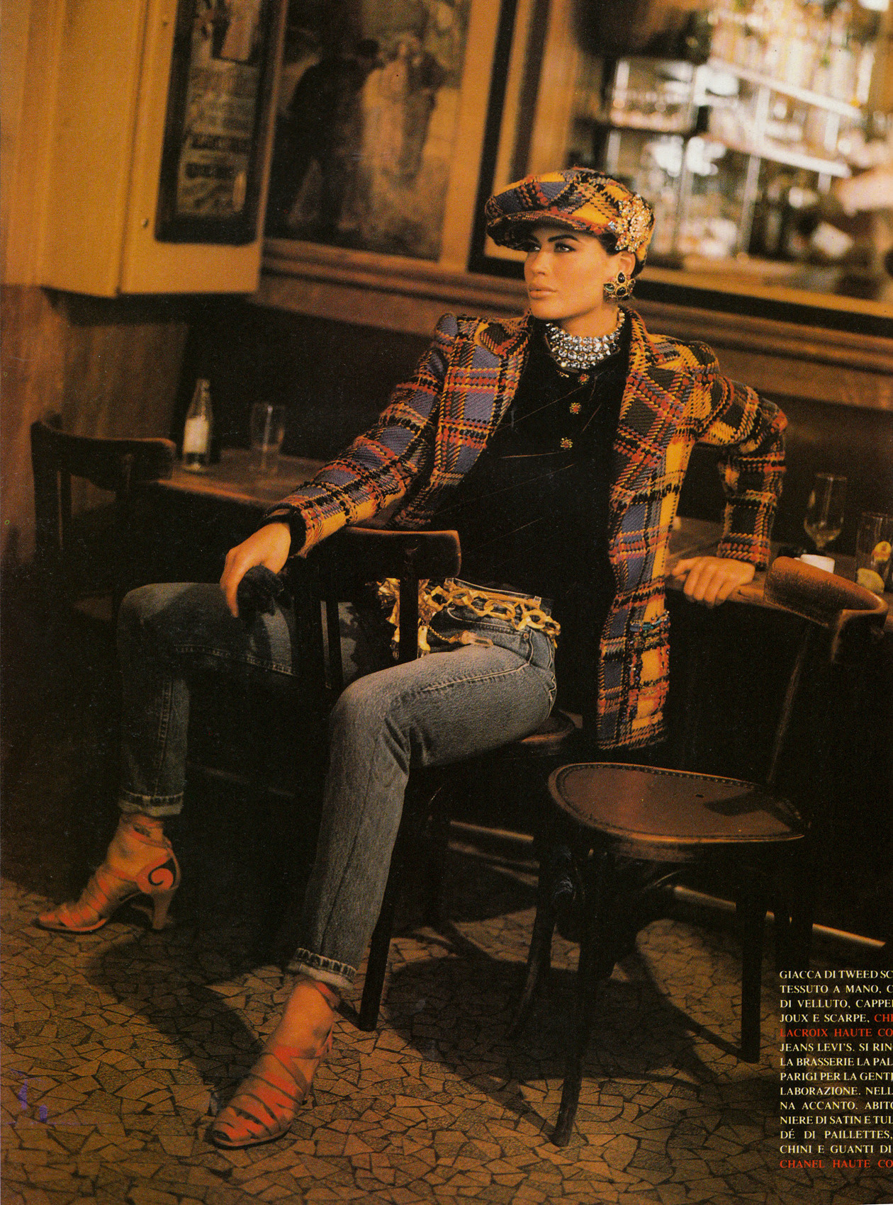 Vogue Italia: Carré Otis by Michael Roberts,September 1991 | The Arts
