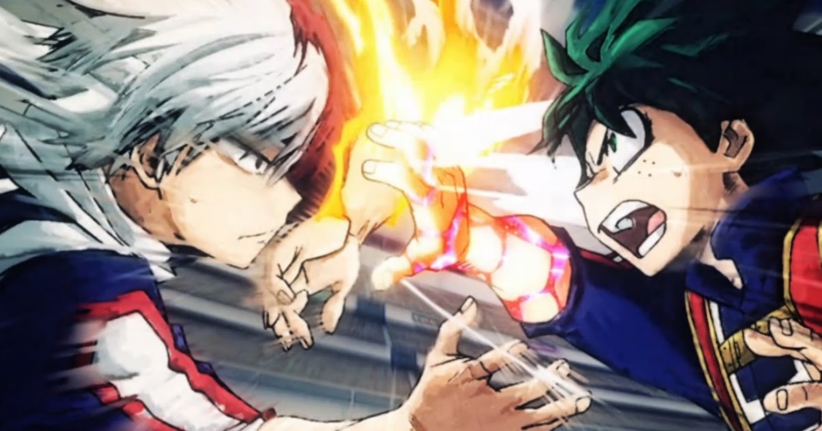 todoroki shoto izuku shouto freddy midoriya fazbears torneo batallas peleas woa tipanime