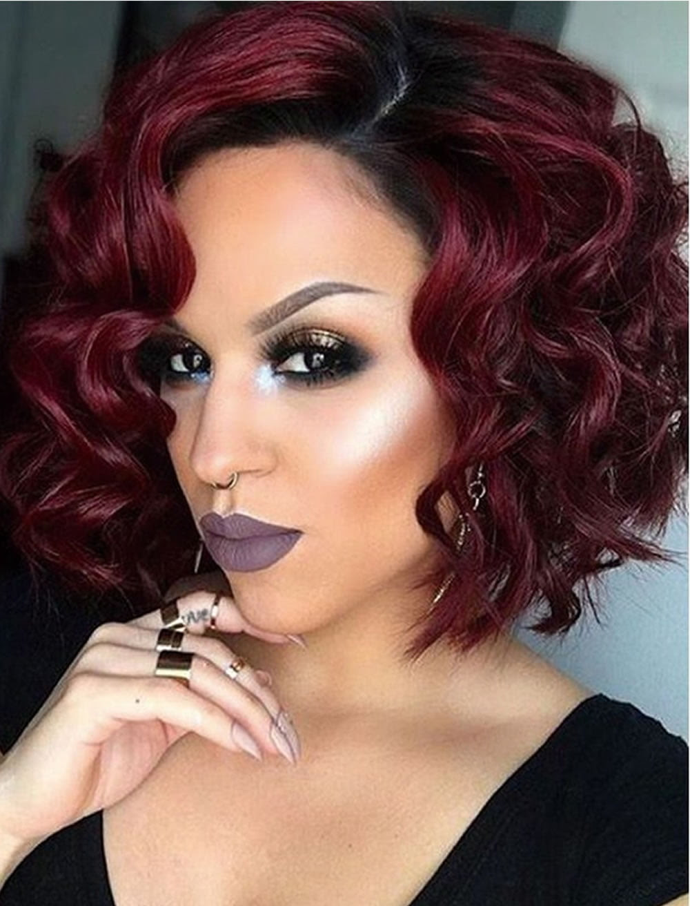 classy red hair color 2018 short hairstyles for girls with diamond