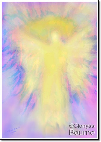 Angel of  Unconditional Love painting