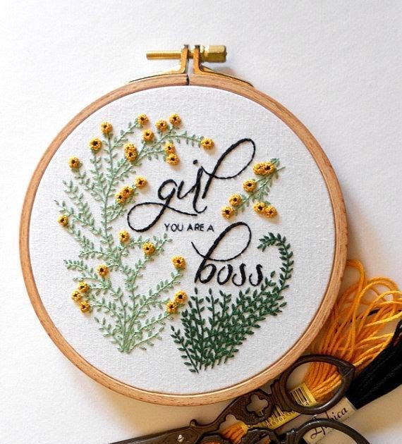 Quote embroidery  75 modern embroidery kits for beginners cleverpedia