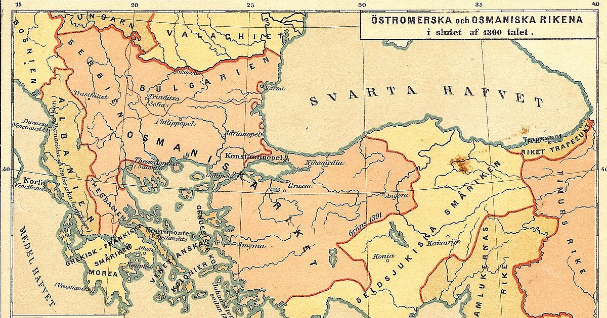 Karta över Osmanska Riket | Karta Mellersta