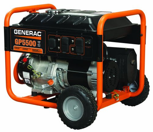 generac portable generators: Generac 5939 GP5500 5,500 Watt 389cc OHV