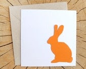 Rabbit - Paper cutting greeting card