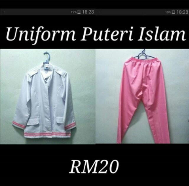 Lengkap Uniform Puteri Islam Sekolah Rendah - gostreft