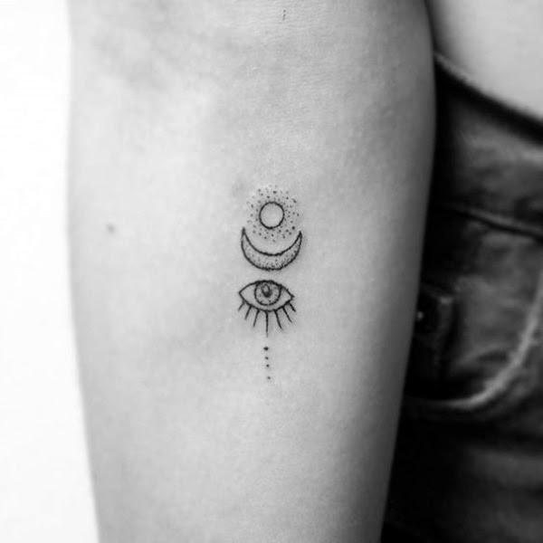Magical Moon Tattoo Designs (12)
