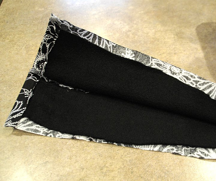 Lining up for final stitching