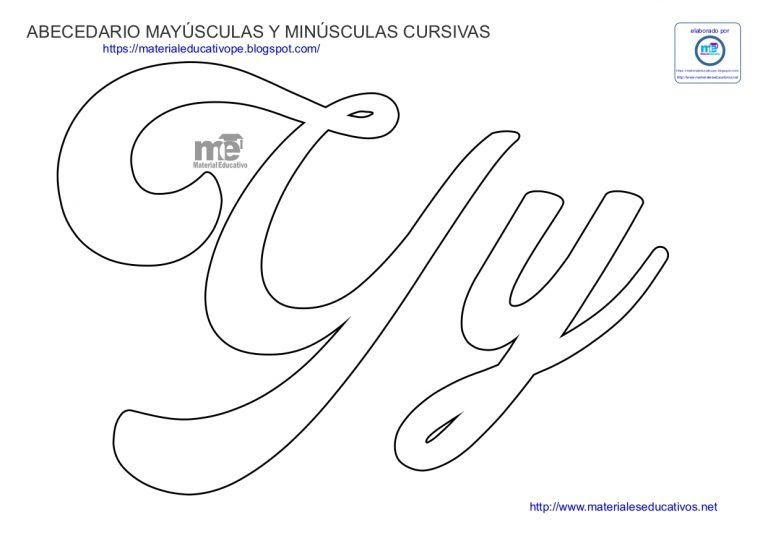 El Abecedario En Letras Cursivas Mayusculas Y Minusculas 9817