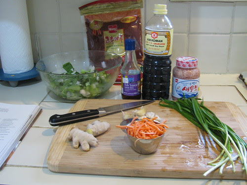 kimchi mise en place