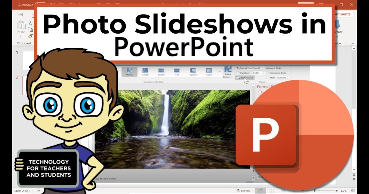 How to make a picture slideshow with music using powerpoint