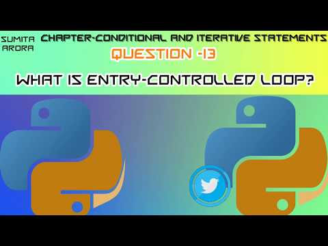 What is entry-controlled loop?