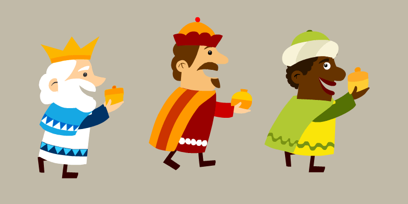 Resultado de imagen de GIF REYES MAGOS