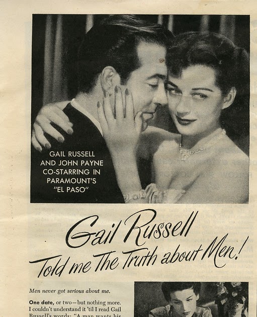 Tattered and Lost EPHEMERA: GAIL RUSSELL, JOHN PAYNE, and soft hands