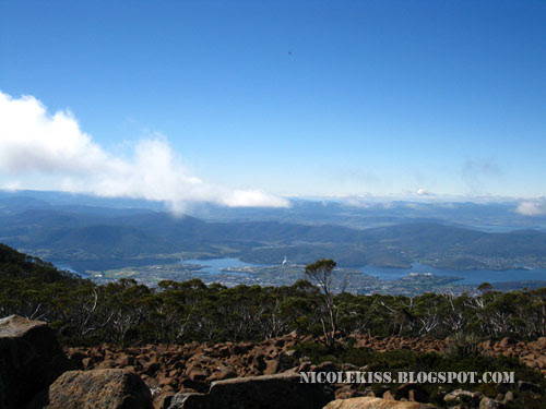 view of greater hobart from mount wellington