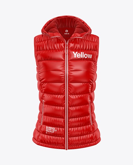 Download Download Matte Womens Down Vest Mockup Front View Yellowimages