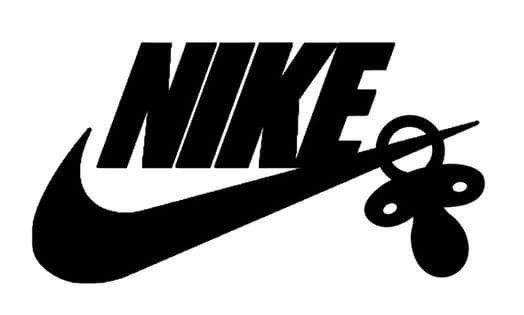 Nike Logo With Pacifier Svg - IMAGESEE