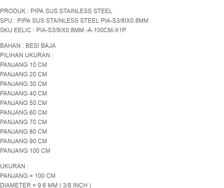 Ukuran Pipa 2 Inch Berapa Cm - Berbagai Ukuran