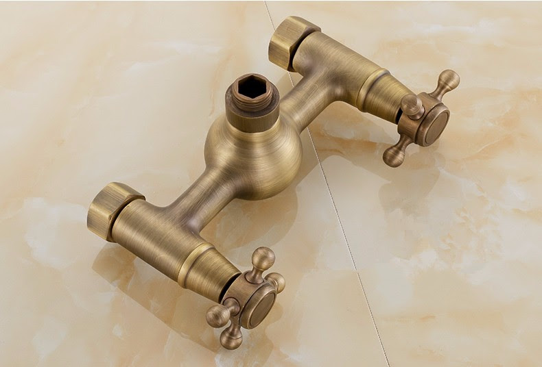 Shower Faucets Wall Mount Bathroom Faucet Showr Head Antique Mixer