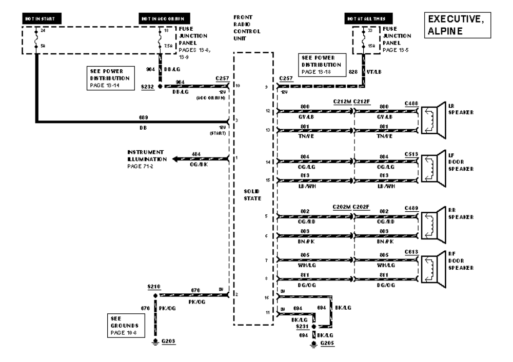 Amp Premium Sound Wiring Diagram 1998 Ford Contour - Wiring Diagram