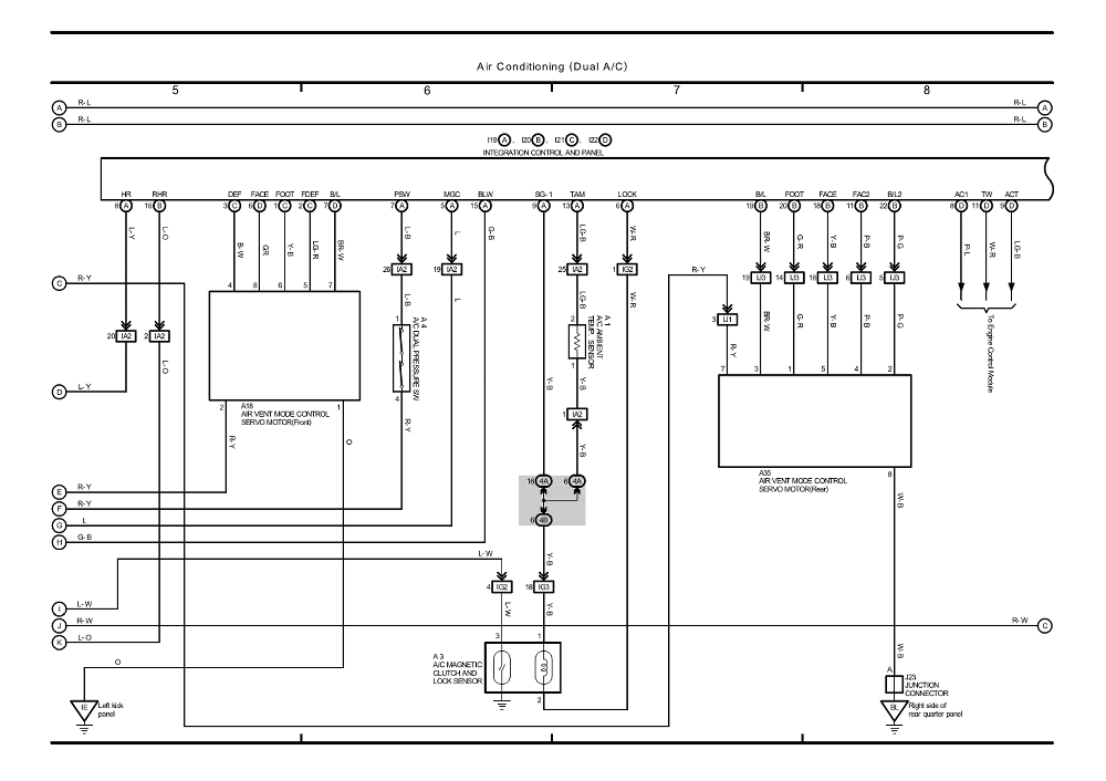 Wiringdiagrams  Air Conditioning  Dual A  C Wiring Diagram